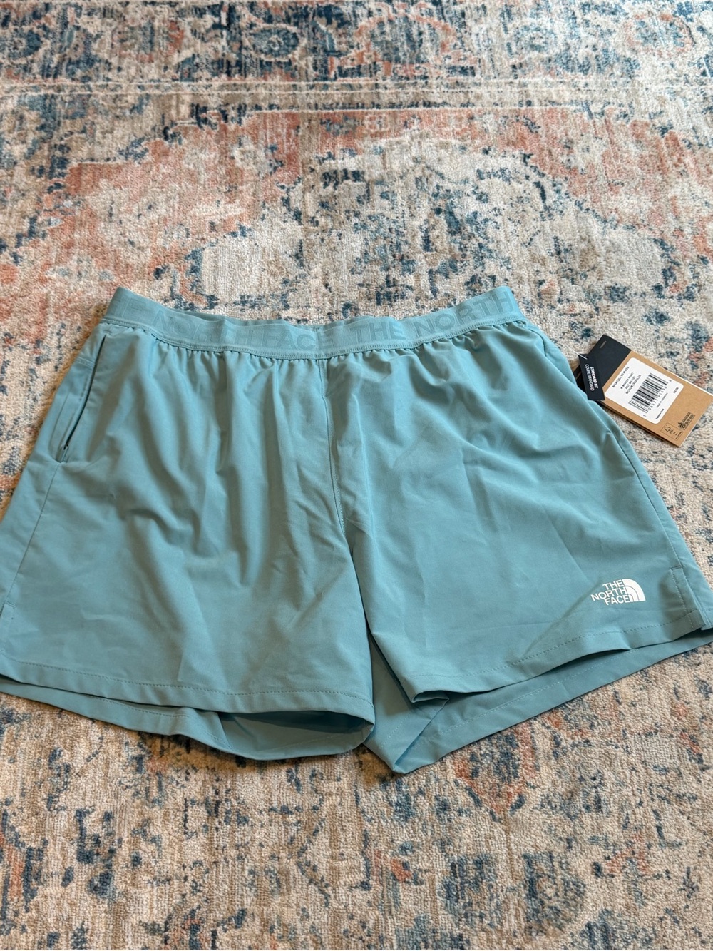 The North Face Women's Teal Athletic Running Shorts